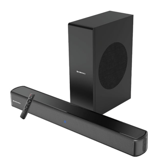 ZEBRONICS Juke BAR 3902 Soundbar with 100 Watts,Virtual 5.1, HDMI (ARC), Optical, USB, AUX, Bluetooth v5.0, Wall Mountable Design